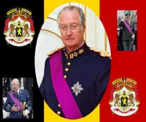 пазл Короля праздник, церемония в честь короля Бельгии, 15 ноября. Герб Бельгии